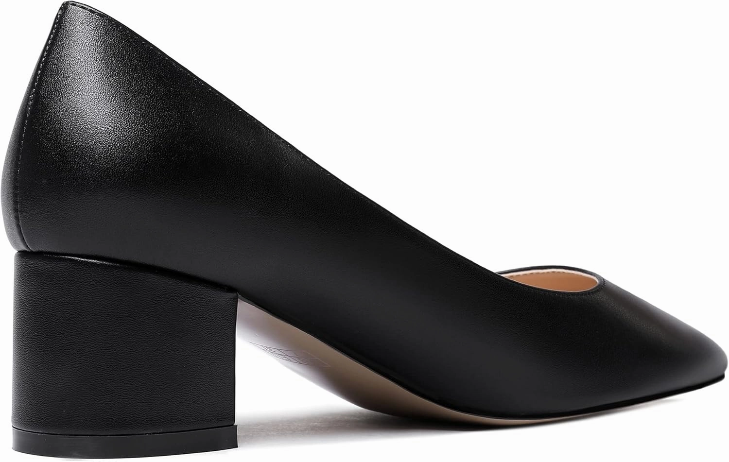 WAYDERNS Women's Matte Round Toe Slip On Block Chunky Low Heel Pumps Shoes 2 Inch