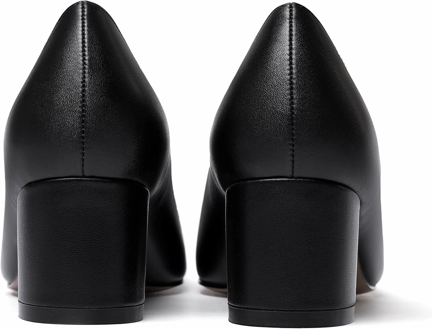 WAYDERNS Women's Matte Round Toe Slip On Block Chunky Low Heel Pumps Shoes 2 Inch