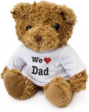 WE Love DAD - Adorable Lovely Soft Brown Teddy Bear - Gift Present