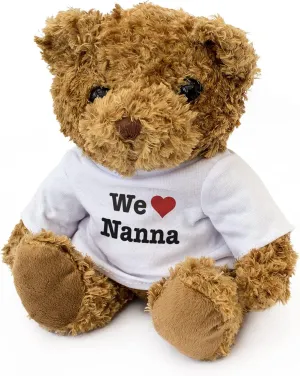 WE Love Nanna - Adorable Lovely Soft Brown Teddy Bear - Gift Present