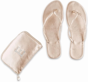 WEDDINGSTAR Custom Embroidered Foldable Flip Flop Wedding Favors