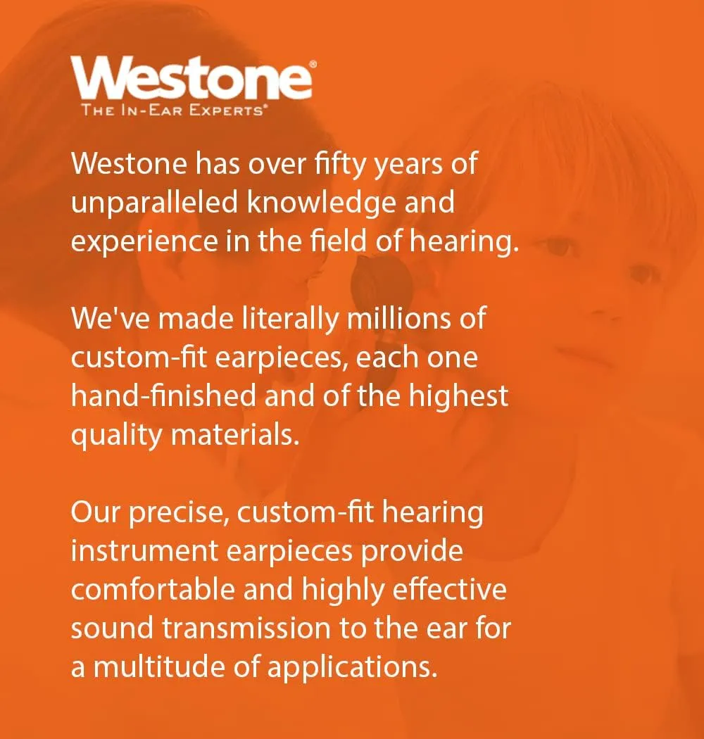 Westone TRU Universal WR20 Reusable Hearing Protection Filter Ear Tips - 20 dB Advanced Filter Technology (Pink)