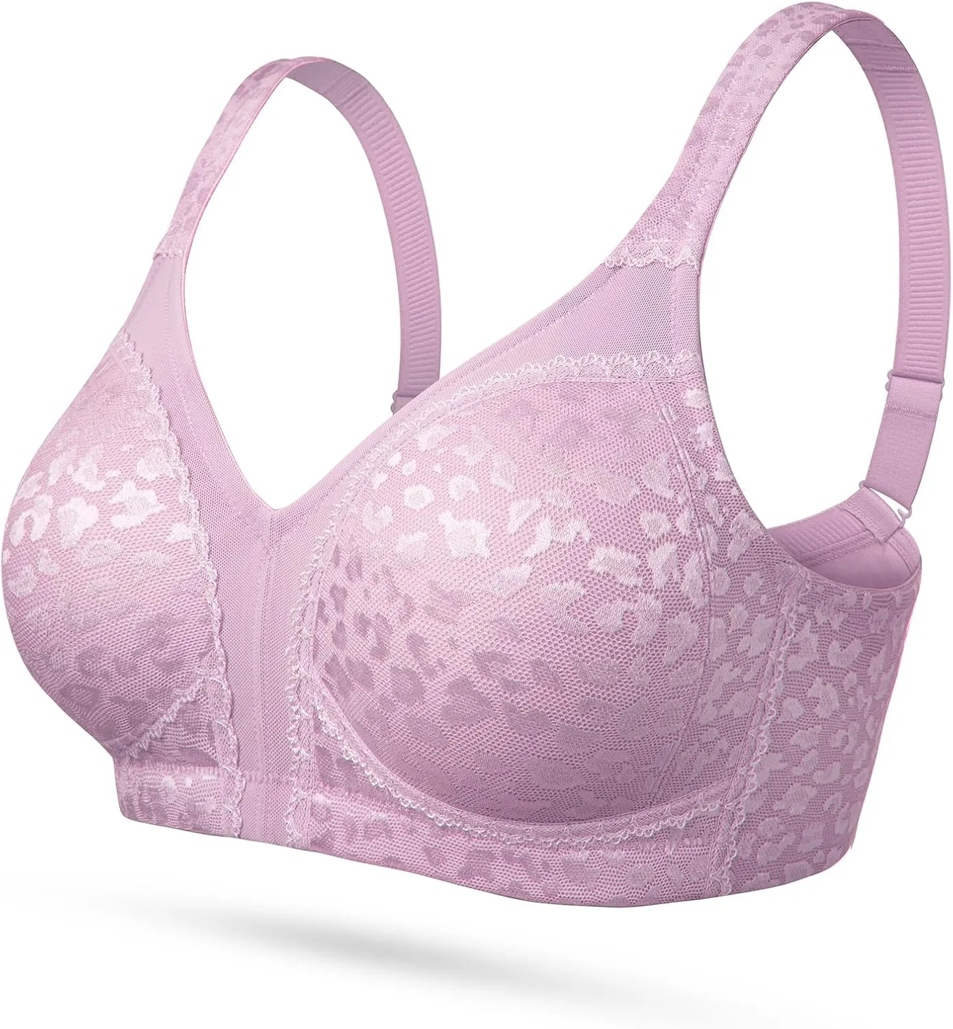 Wingslove Women's Wireless Minimizer Bra Plus Size Non-Padded Soft Full Figure Bra
