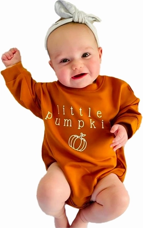 WOLBAY Newborn Infant Toddler Baby Girl Boy long Sleeve Halloween Thanksgiving Pumpkin Patch Onesie