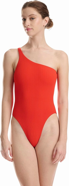 Wolford Ultra Texture Swimsuit for Women Asymmetrical One-Piece Beachwear One-Shoulder Design Swimwear for Pool or Beach
