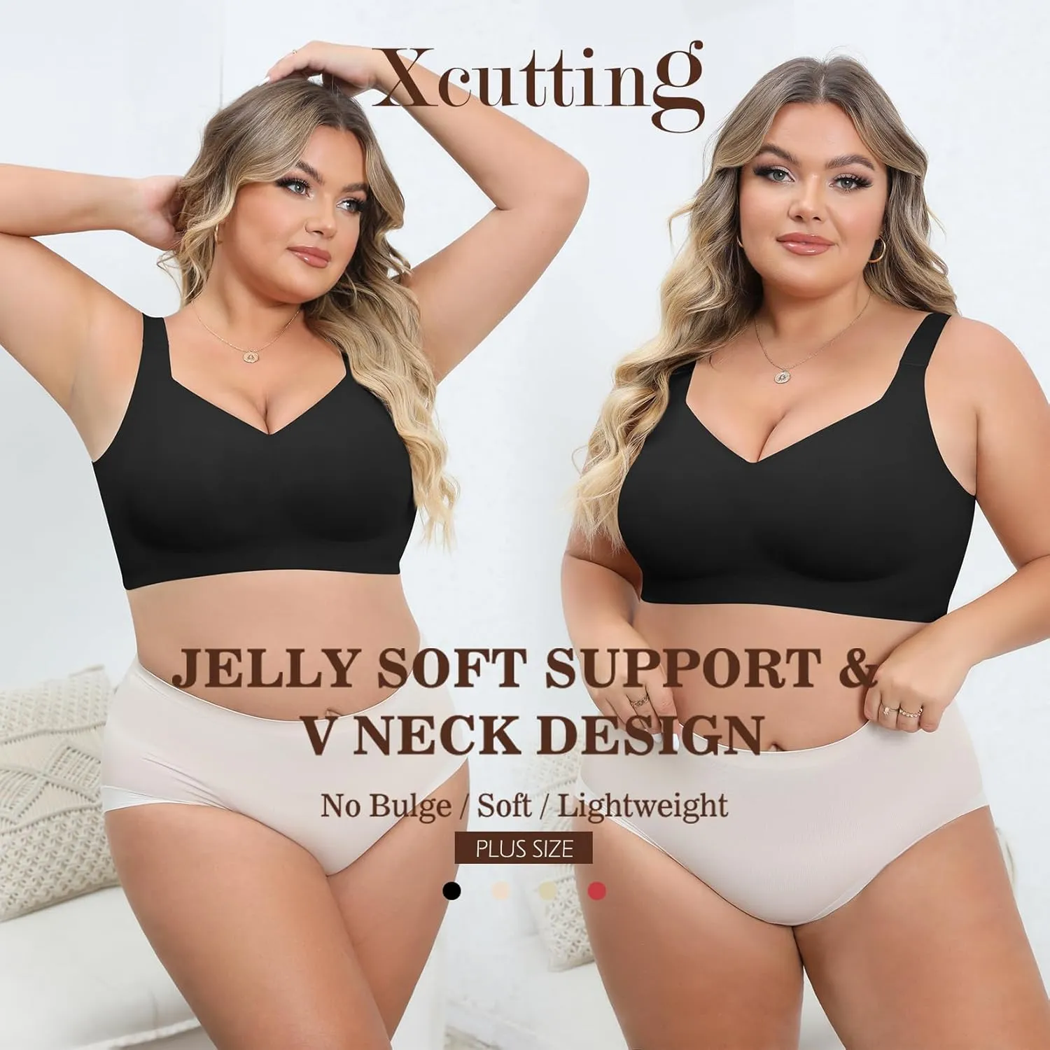 Women Wirefree Bras for Women Full Coverage No Underwire Everyday Bras Comfortable Wireless Padded Bras