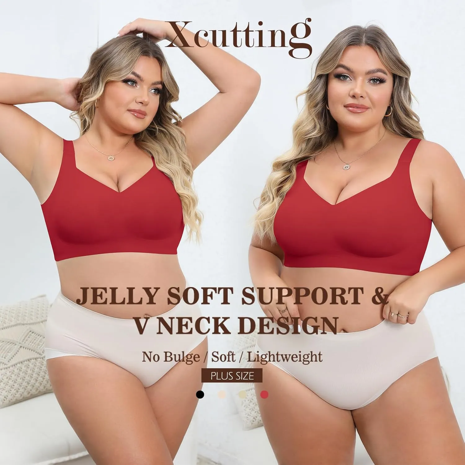 Women Wirefree Bras for Women Full Coverage No Underwire Everyday Bras Comfortable Wireless Padded Bras