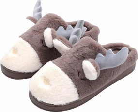 Women's Cute Teddy Animal Slippers House Slippers Warm Memory Foam Cotton Cozy Soft Fleece Plush Home Slippers Indoor Outdoor