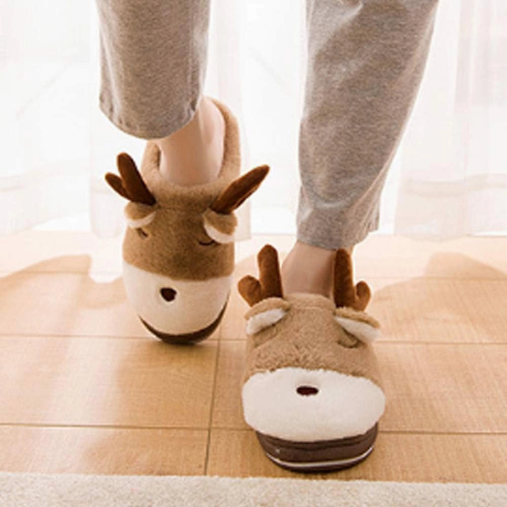 Women's Cute Teddy Animal Slippers House Slippers Warm Memory Foam Cotton Cozy Soft Fleece Plush Home Slippers Indoor Outdoor
