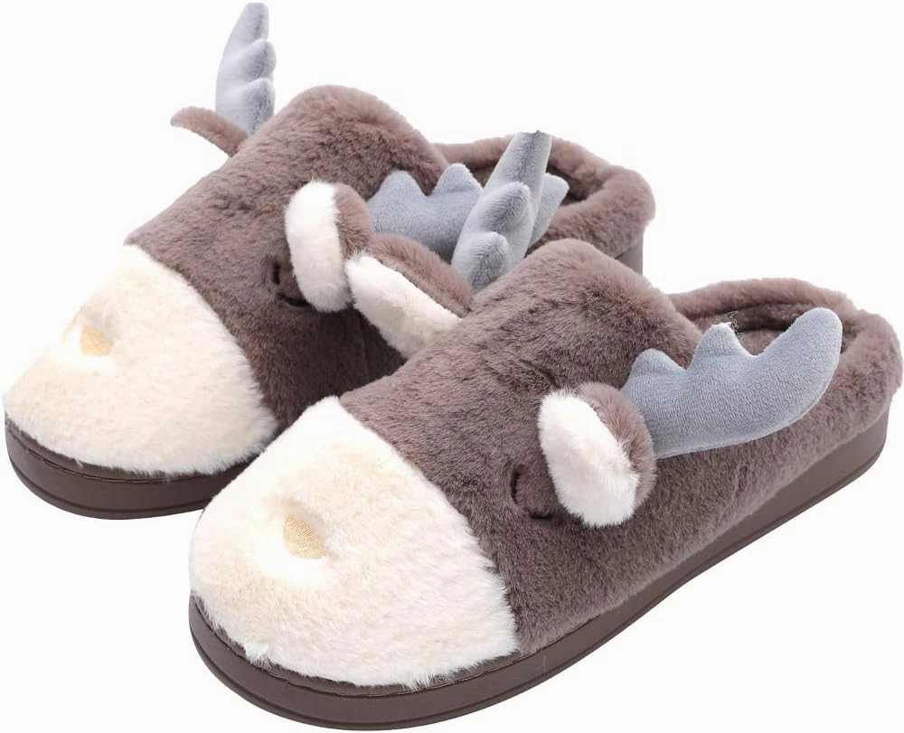 Women's Cute Teddy Animal Slippers House Slippers Warm Memory Foam Cotton Cozy Soft Fleece Plush Home Slippers Indoor Outdoor