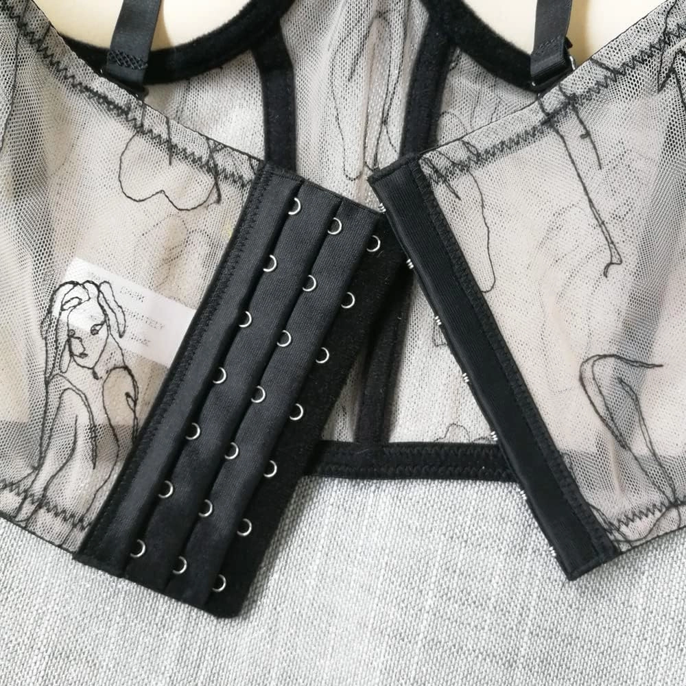 Women's Floral Print Sleeveless Spaghetti Strap Bustier Corset Crop Top Padded Push Up Going Out Tops