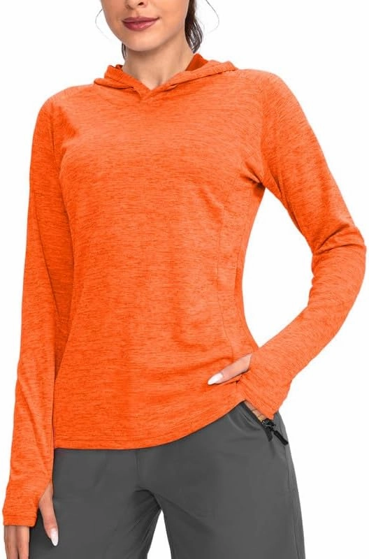 Women's UPF 50  Sun Protection Shirt Long Sleeve Lightweight Hoodie UV Shirts for Women Hiking Fishing Outdoor