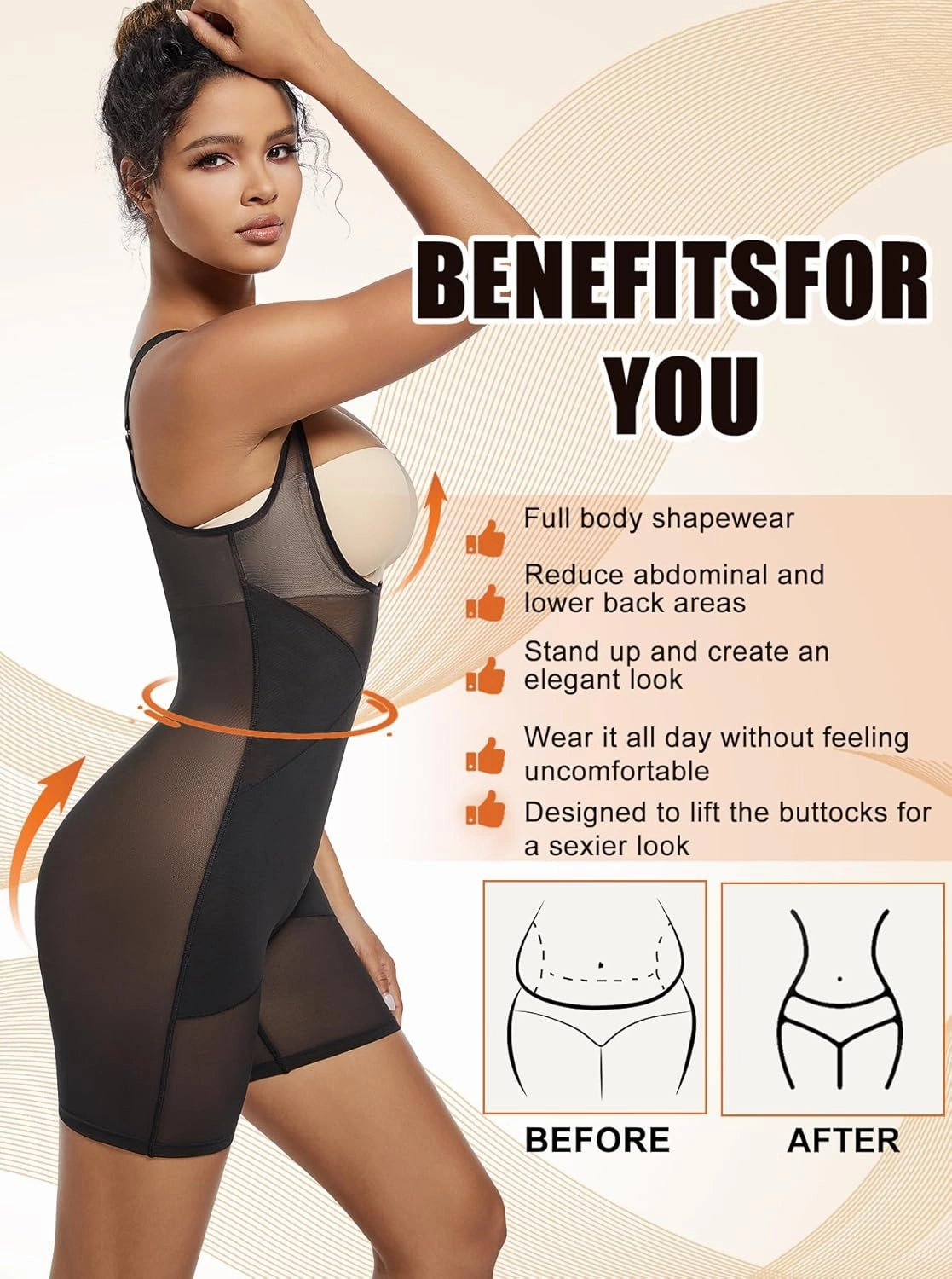 Women Waist Trainer Bodysuit Full Body Shaper Vest Tummy Control Slim Corset Shapewear Tank Tops