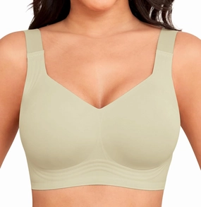 Women Wirefree Bras for Women Full Coverage No Underwire Everyday Bras Comfortable Wireless Padded Bras