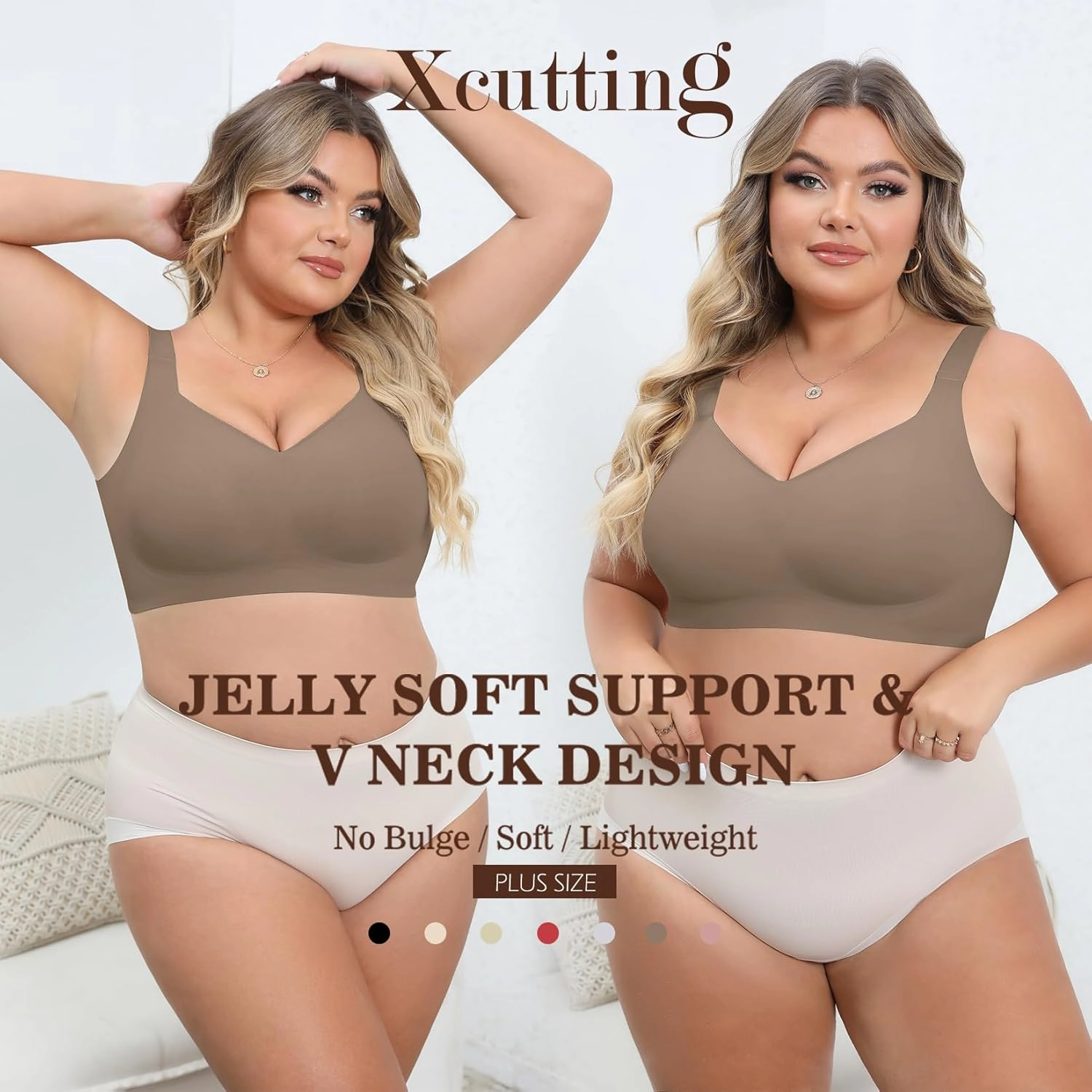 Women Wirefree Bras for Women Full Coverage No Underwire Everyday Bras Comfortable Wireless Padded Bras