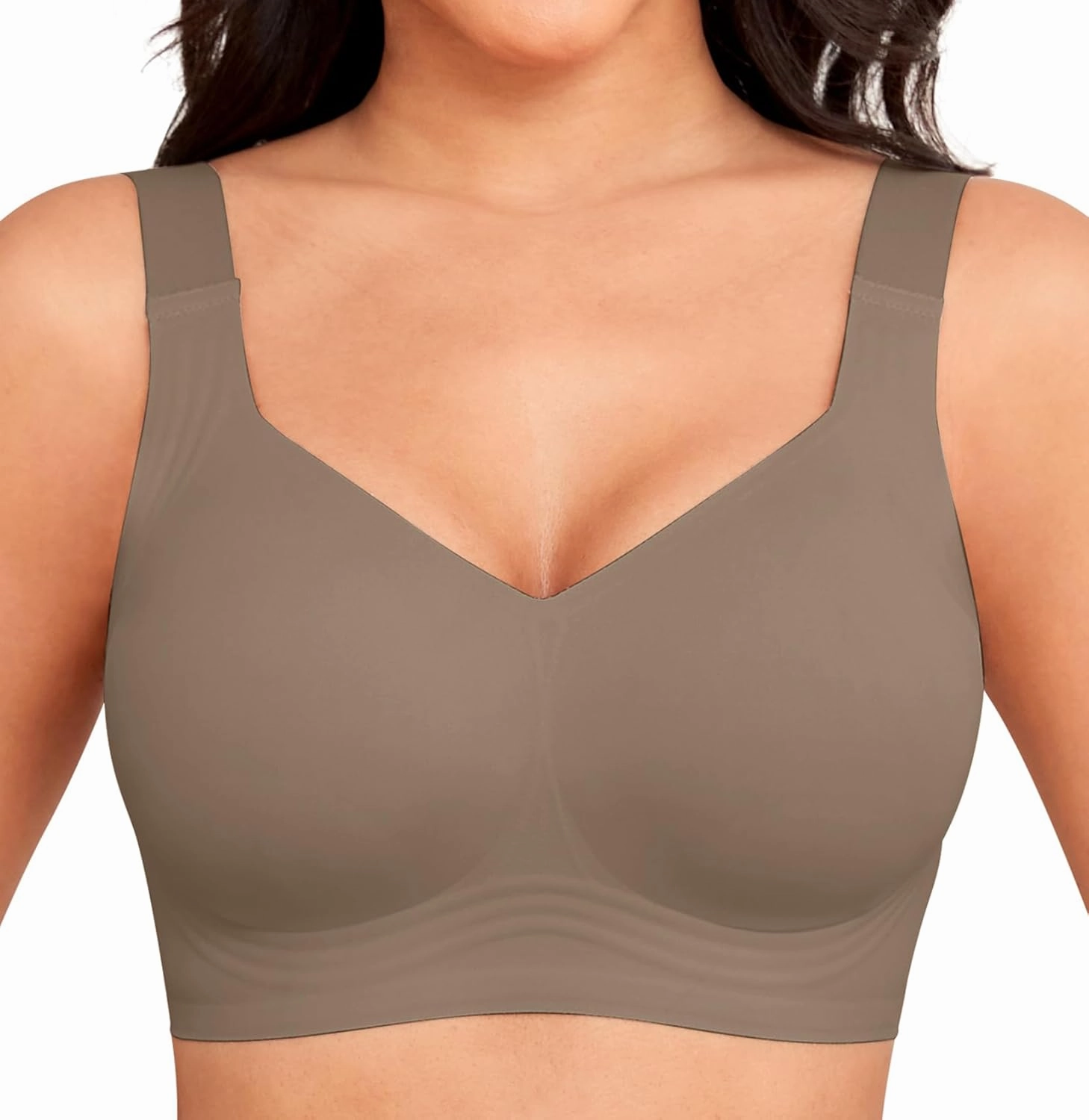 Women Wirefree Bras for Women Full Coverage No Underwire Everyday Bras Comfortable Wireless Padded Bras