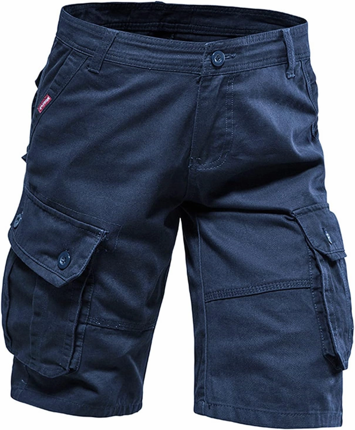 Workout Shorts Men 2023 Causal Flat-Front Khakis Cargo Shorts with Pockets Slim Fit Buckle Zipper Utility Shorts