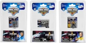 World's Smallest Star Trek Bundle Set of 3 Micro Figures