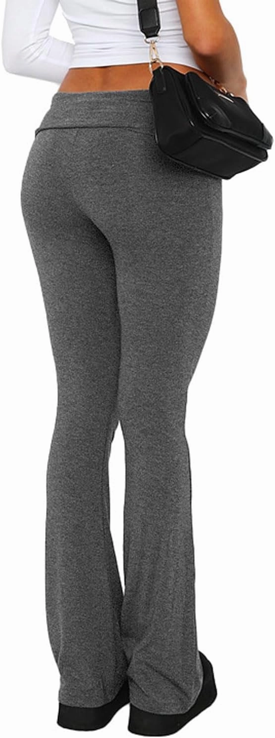 Xixiuly Women Casual Skinny Leggings Flare Bell Bottom Bootcut Low Waist Yoga Pants Palazzo Long Trousers Jogger Sweatpants