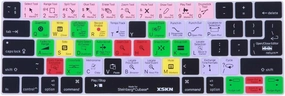XSKN Steinberg Cubase Shortcut Design Silicone Keyboard Cover Skin for 2018 2017 2016 Released MacBook Pro with Touch Bar 13" and 15" Model Number A2159 A1706 A1707 A1989 A1990 US & EU Version