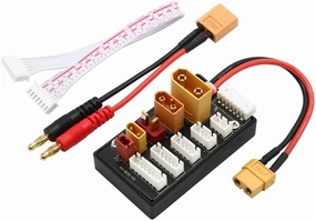 XT30 XT60 XT90 JST T Connector Lipo Multi Charger 2-6S Parallel Board Compatible with Imax B6 B6AC ISDT Q6 Lite Charger