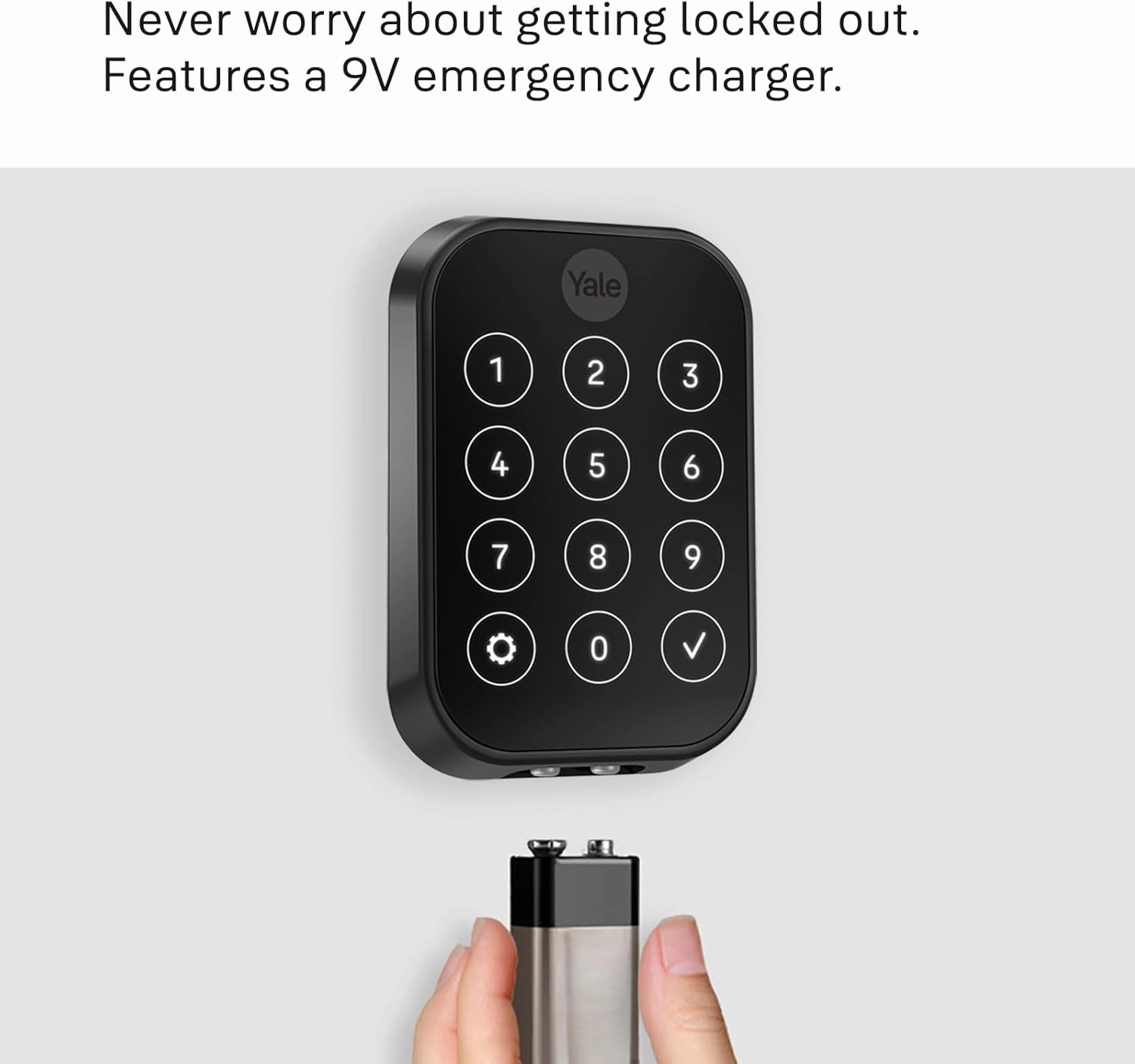 Yale Assure Lock 2 Plus Apple Home Keys, Black Keyless Entry Door Lock with Keypad for Code Entry Lock and Auto-Unlock (No Wi-Fi) Remote Access Requires Apple Home Hub via HomeKit, ‎YRD450-N-BLE-BSP