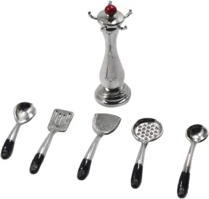 Yardwe 1 Set Scale Realistic Utensils Props for Kitchen Decor Dollhouse Enthusiasts