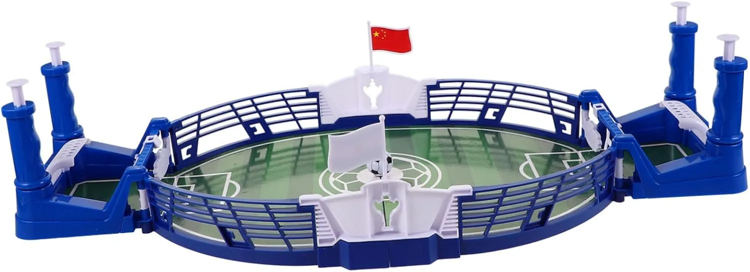 Yardwe Mini Foosball Table Game Set Interactive Tabletop Soccer for Boy Girl Family Portable Indoor Football Board Family Nights and Competitive Play