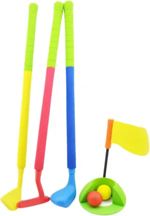 YARNOW 1Set Soft Golf for Indoor Outdoor Fun Clubs Balls Parent Activity Enhance Coordination Sports Skills Great Present for Boys