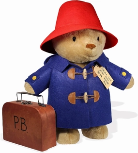 YOTTOY Paddington Bear Collection | Classic Paddington Bear Stuffed Animal Plush Toy w/ Suitcase - 16”H