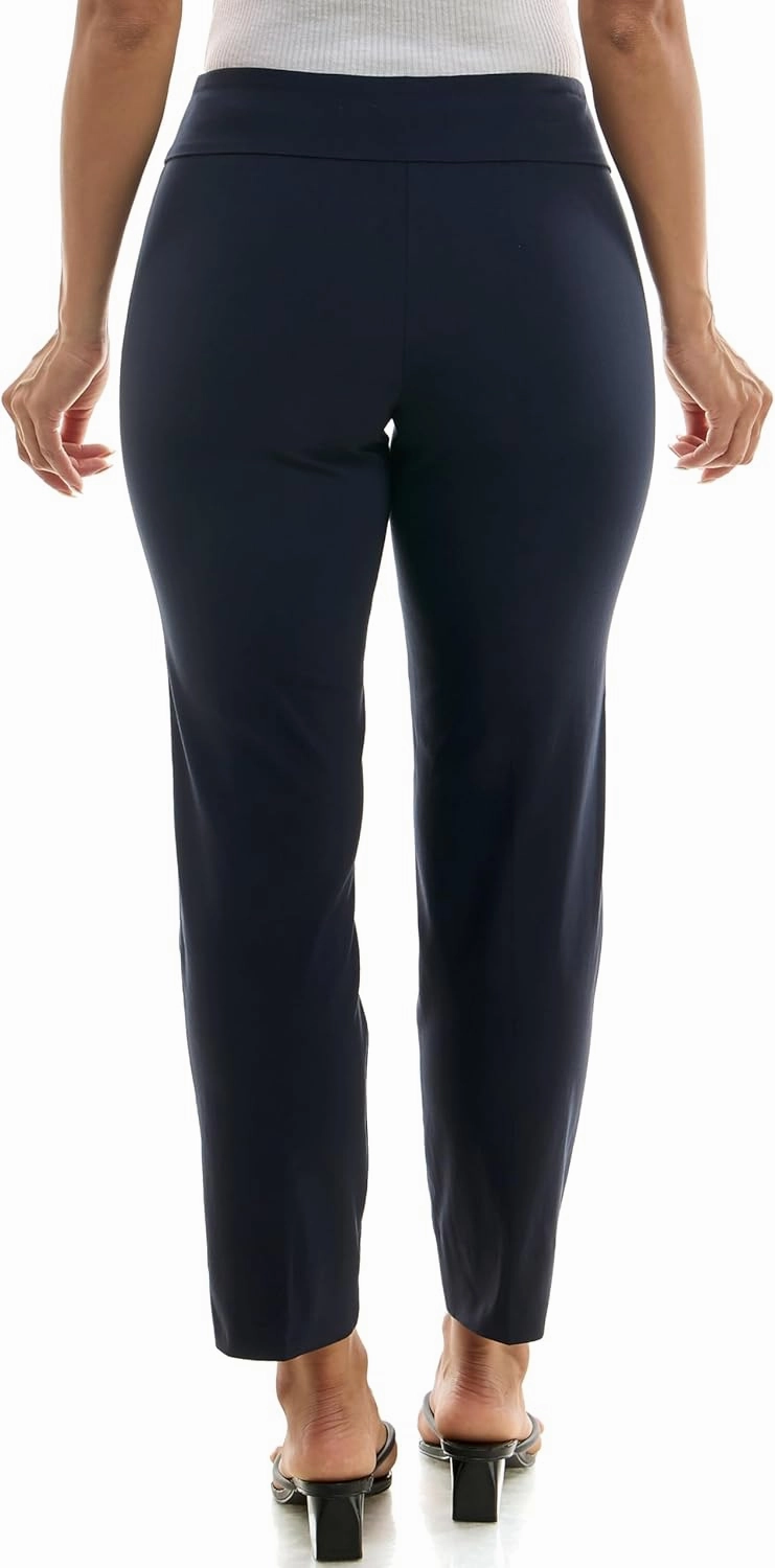 Zac & Rachel Women's Pull-On Ankle Length Pant with Tummy Control Waist Band