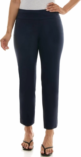 Zac & Rachel Women's Pull-On Ankle Length Pant with Tummy Control Waist Band