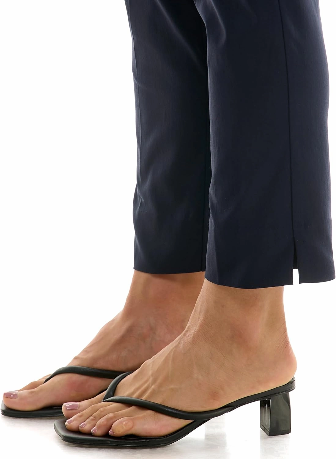 Zac & Rachel Women's Pull-On Ankle Length Pant with Tummy Control Waist Band
