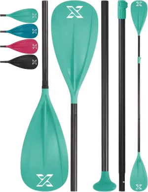 ZLX Paddle Board Paddle, 3 or 4 Piece Adjustable SUP Paddle, Detachable Floating Kayak Paddles, Lightweight Oar with Premium Durable Fiber Blade, for Paddleboard, Surfing, Water Sports Enjoyment