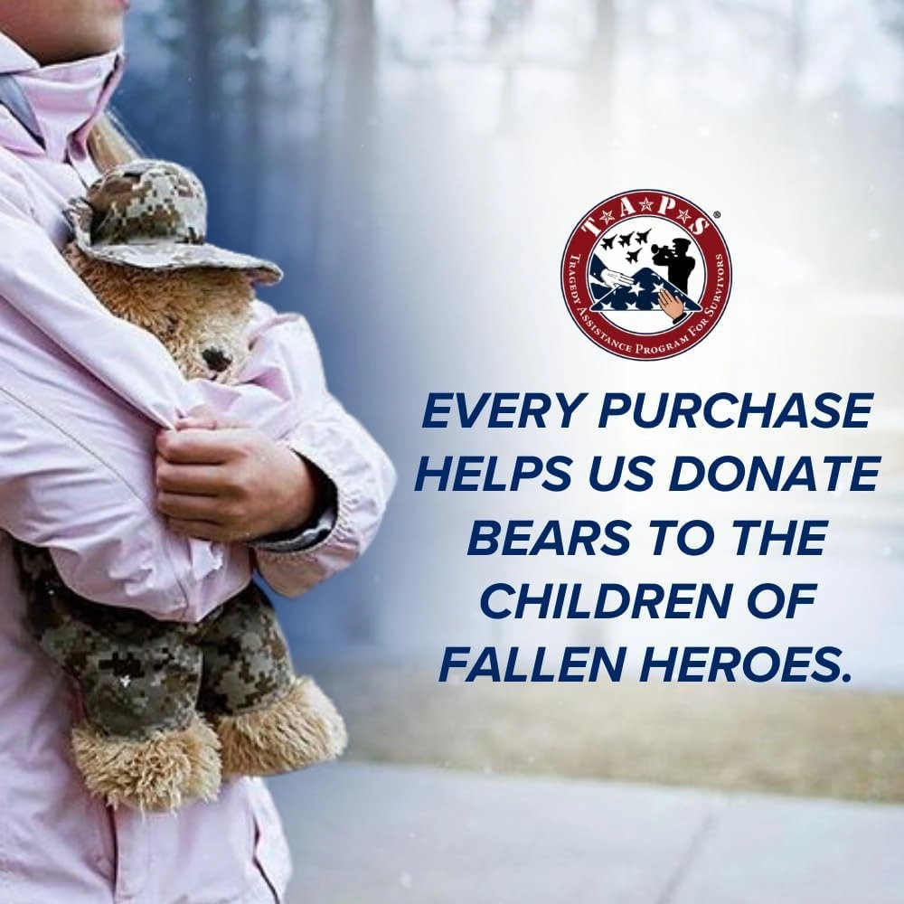 ZZZ Bears Personalized Marine Teddy Bear, Gift for Boot Camp Graduates, Veterans & Comforting Loved Ones at Home During Deployment